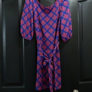 Dress with Low back and belt